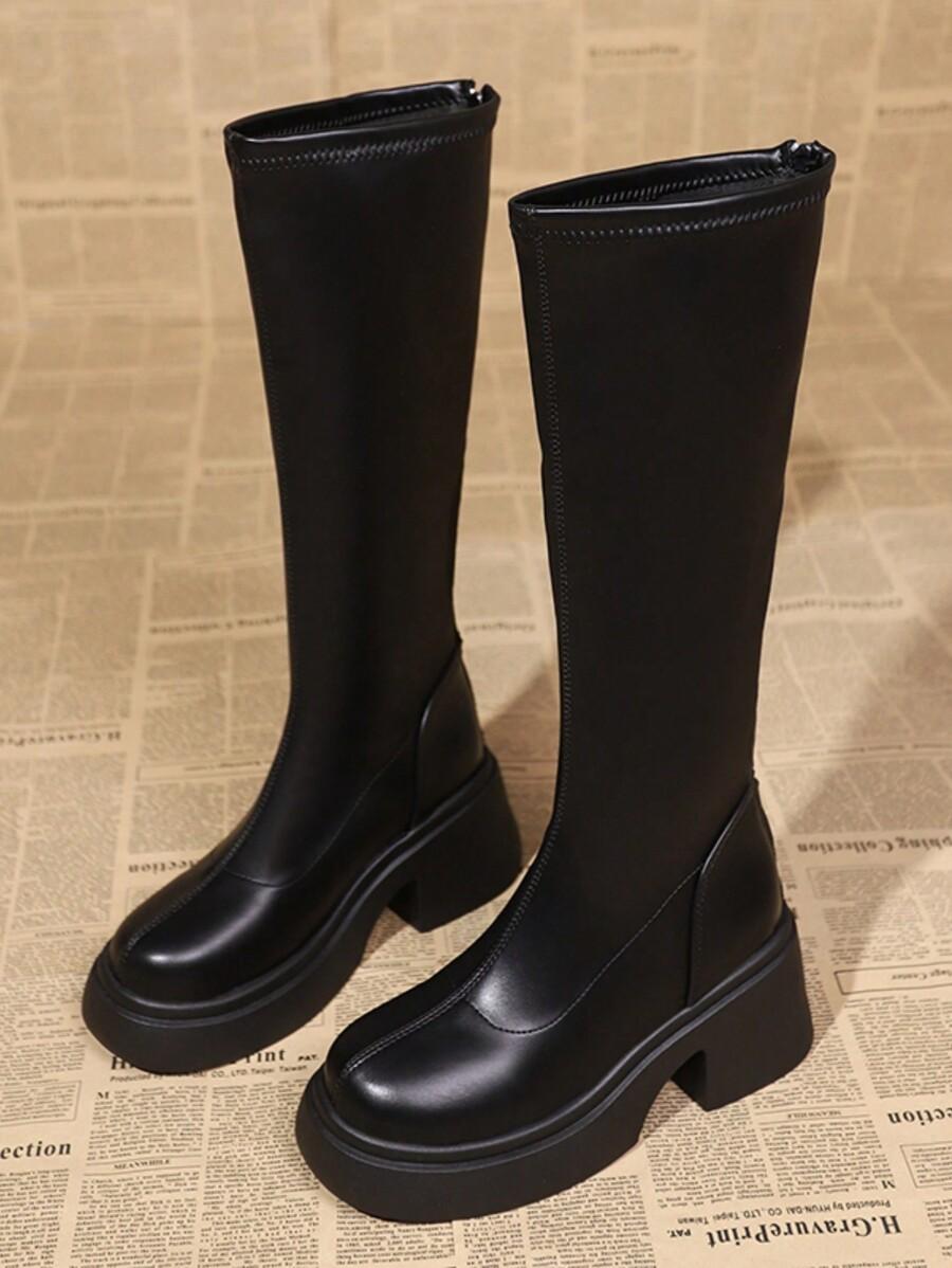 SHEIN CZARNE KOZAKI IMITACJA SKÓRY W01__38