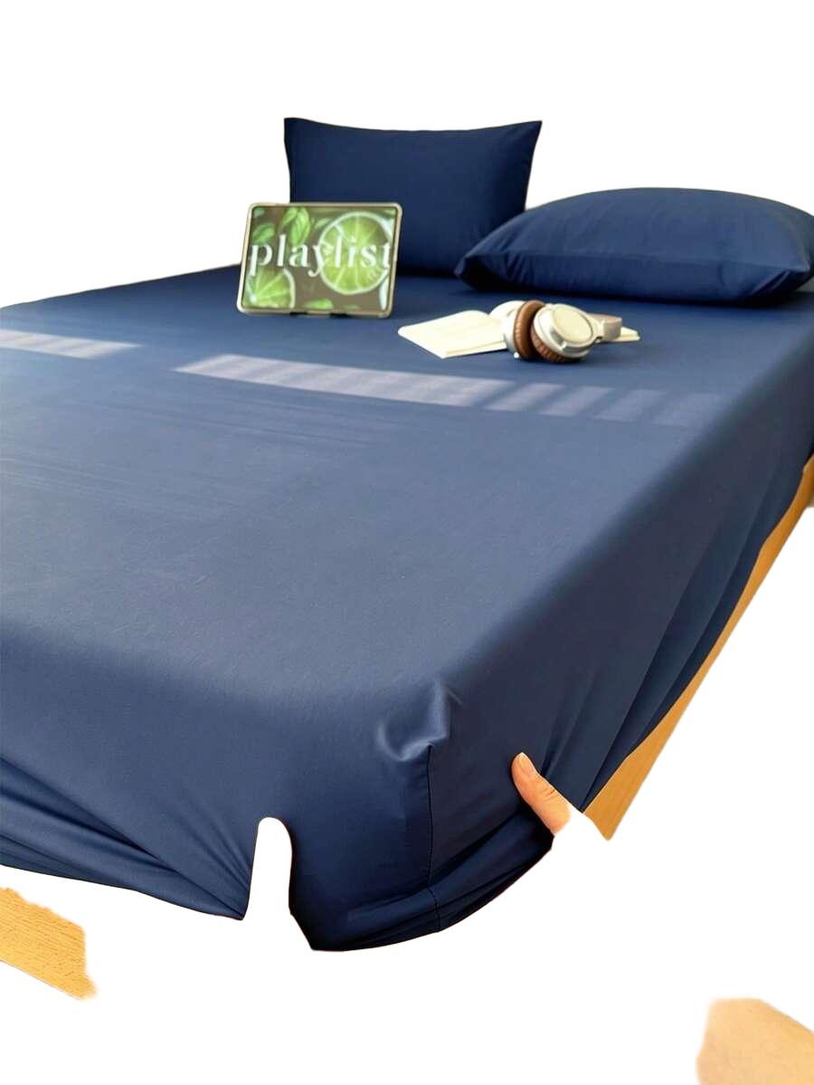 SHEIN NIEBIESKIE PRZEŚCIERADŁO POSZEWKI NA PODUSZKI KOMPLET S07__153X203CM
