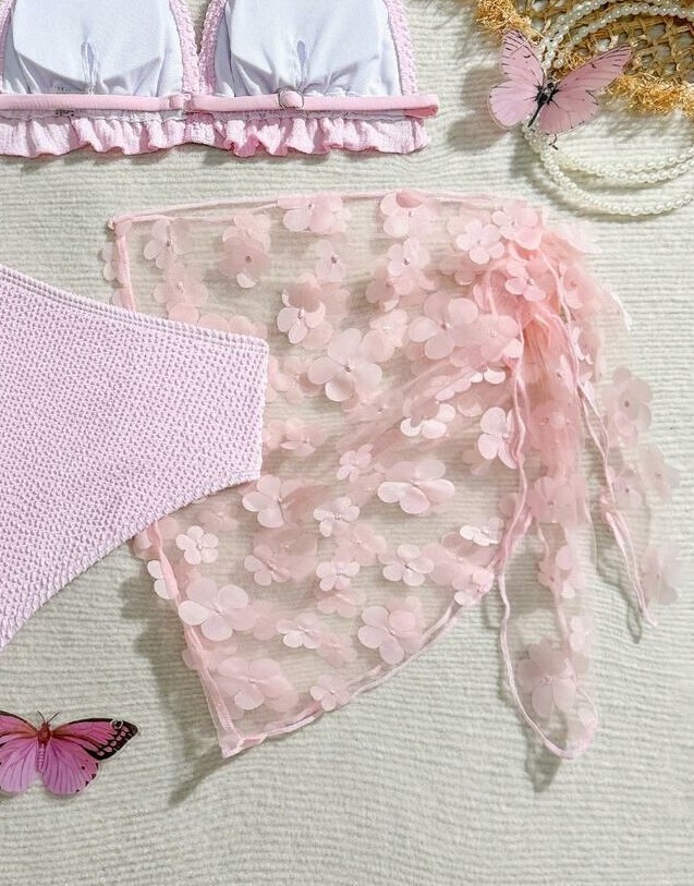 SHEIN SARONG WIĄZANIE KWIATY S06__128-134