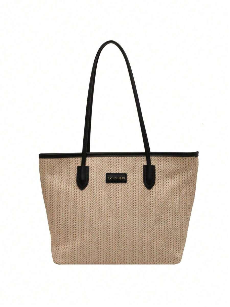 SHEIN BEŻOWA TOREBKA NA RAMIĘ S07__27X30CM