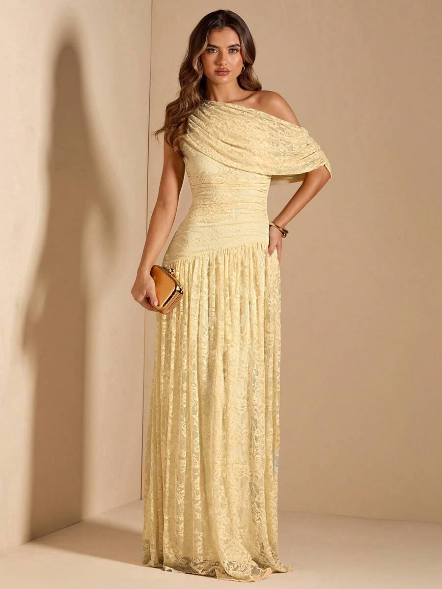 SHEIN MAXI SUKIENKA KORONKA S06__L