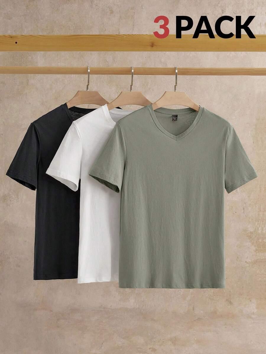 AKNOTIC T-SHIRT KRÓTKI RĘKAW 3-PACK S09__M
