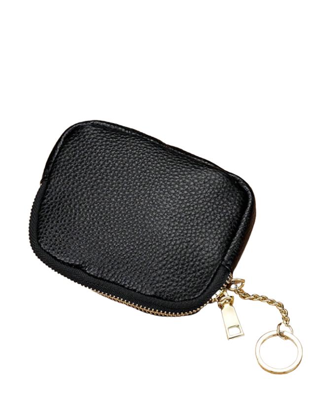 SHEIN CZARNY PORTFEL ZAMEK S07__11,5X2,5X8