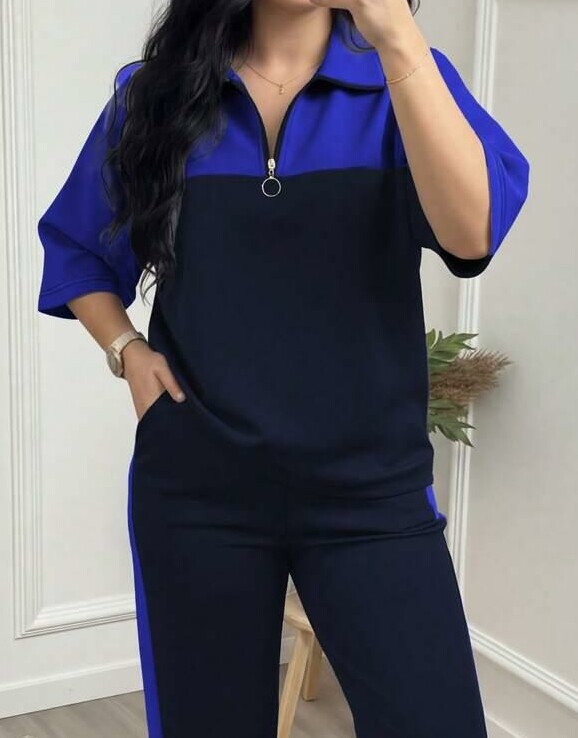 SHEIN T-SHIRT KRÓTKI RĘKAW ZAMEK PK01__L