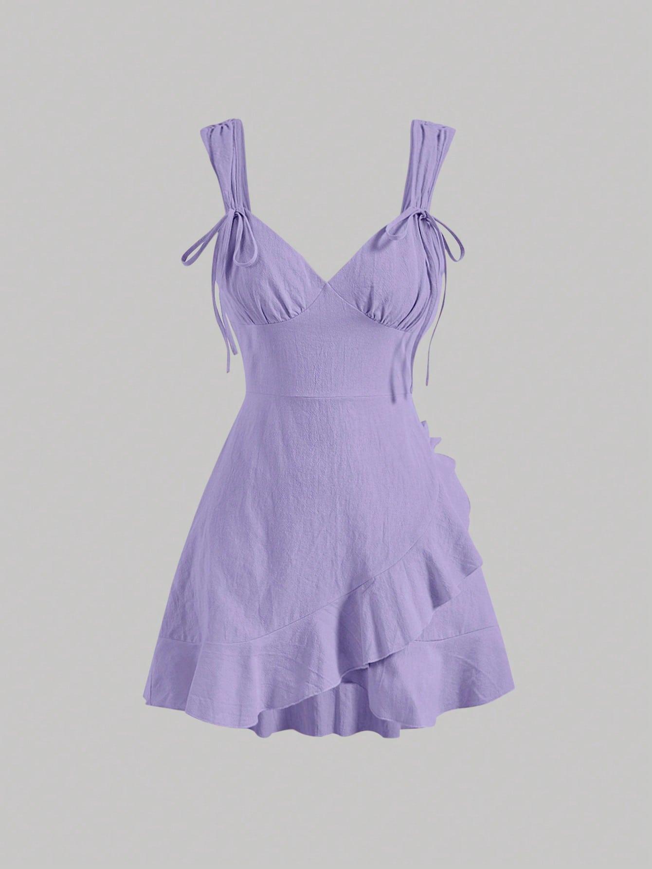 SHEIN FIOLETOWA MINI SUKIENKA S06__M