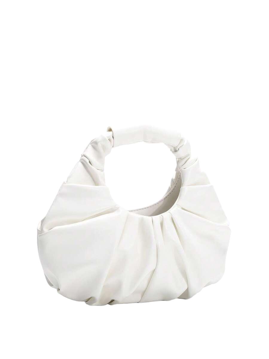 SHEIN BIAŁA TOREBKA MARSZCZENIA S07__30X26
