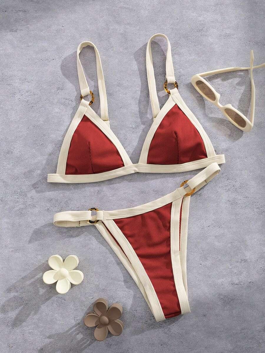 SHEIN DWUCZĘŚCIOWY STRÓJ KĄPIELOWY S06__M