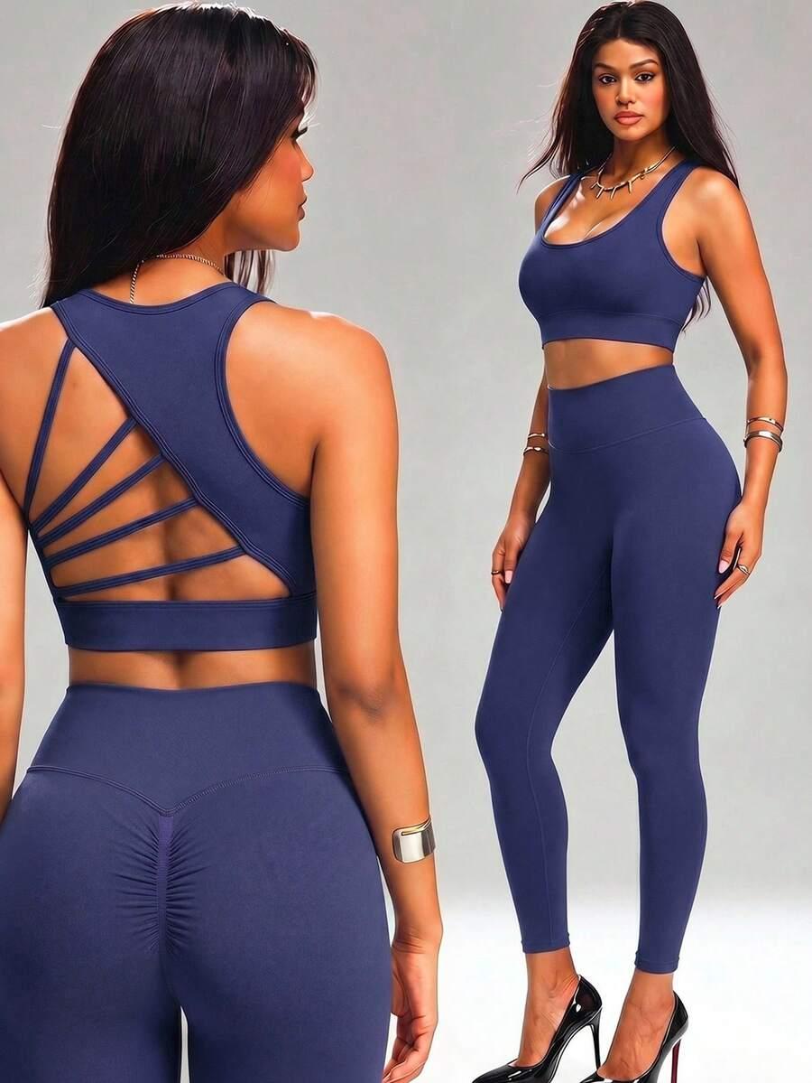 SHEIN KOMPLET TOP LEGGINSY S06__M