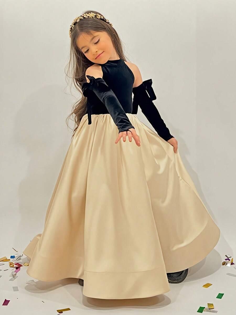 SHEIN MAXI ROZKLOSZOWANA SUKIENKA S06__98-104