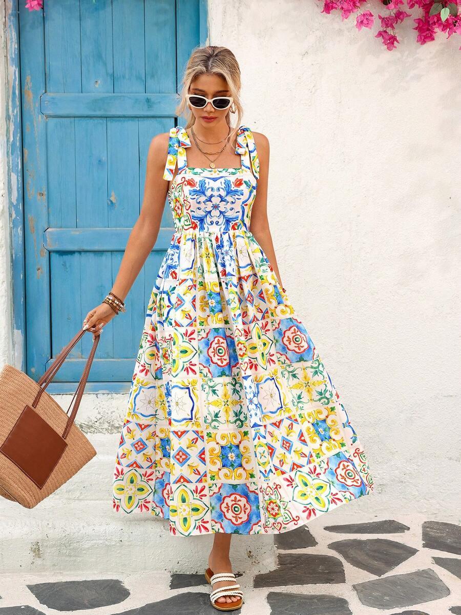 VIVID EDEN MAXI SUKIENKA NADRUK S06__L