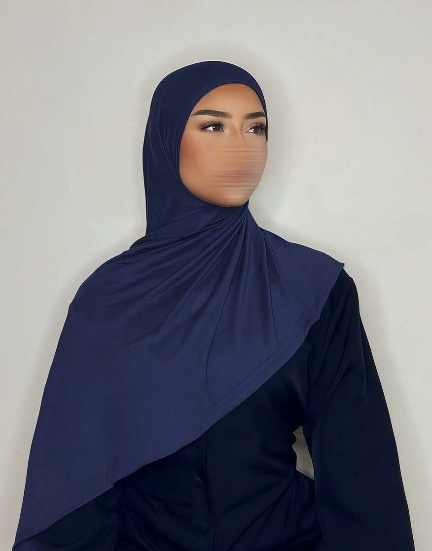 SHEIN GRANATOWA CHUSTA NA GŁOWĘ S07__170X60