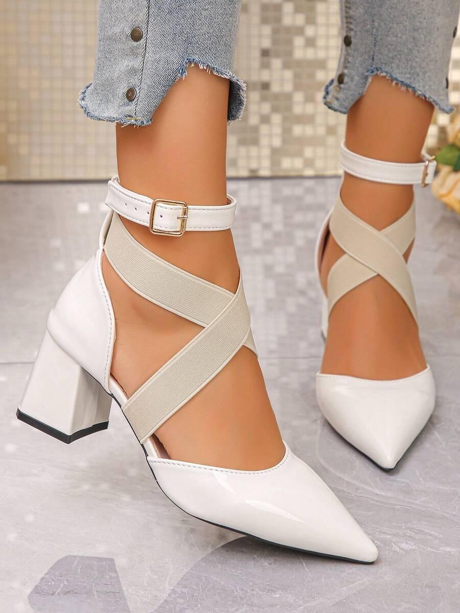 SHEIN CZÓŁENKA NA OBCASIE SZPIC S06__40,5