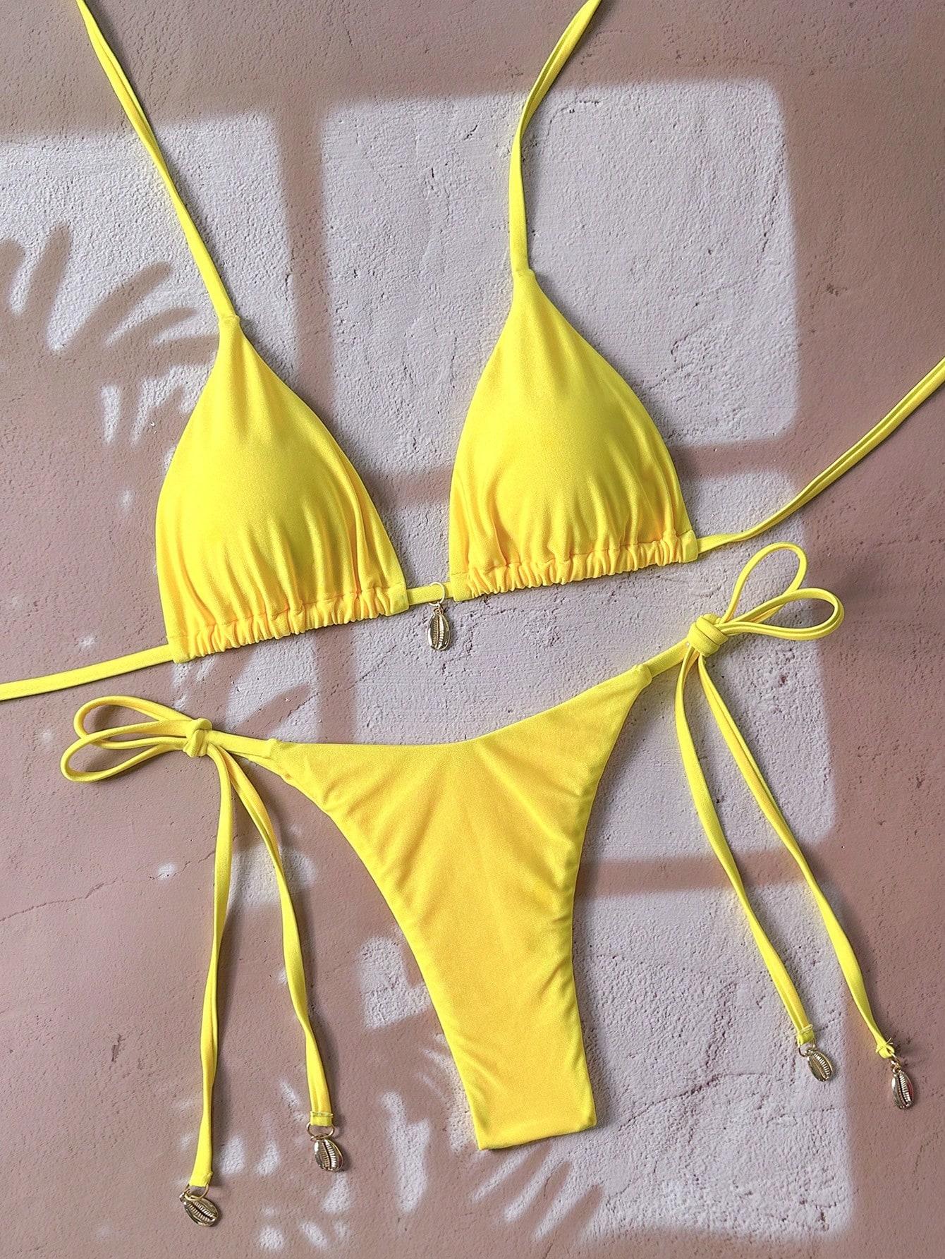 SHEIN DWUCZĘŚCIOWY STRÓJ KĄPIELOWY S09__L