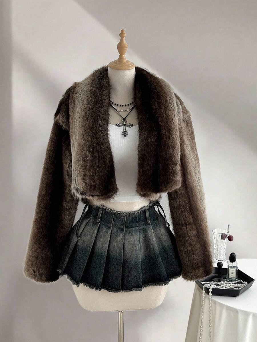 SHEIN JEANSOWA MINI SPÓDNICA S06__S