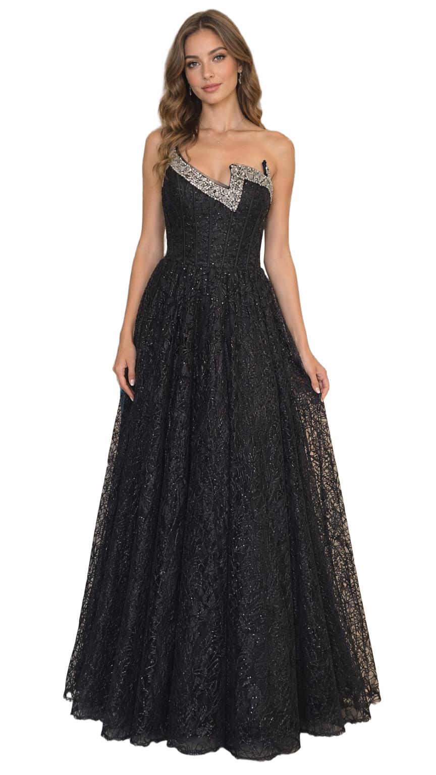 SHEIN ROZKLOSZOWANA MAXI SUKIENKA ZDOBIENIE PK01__46