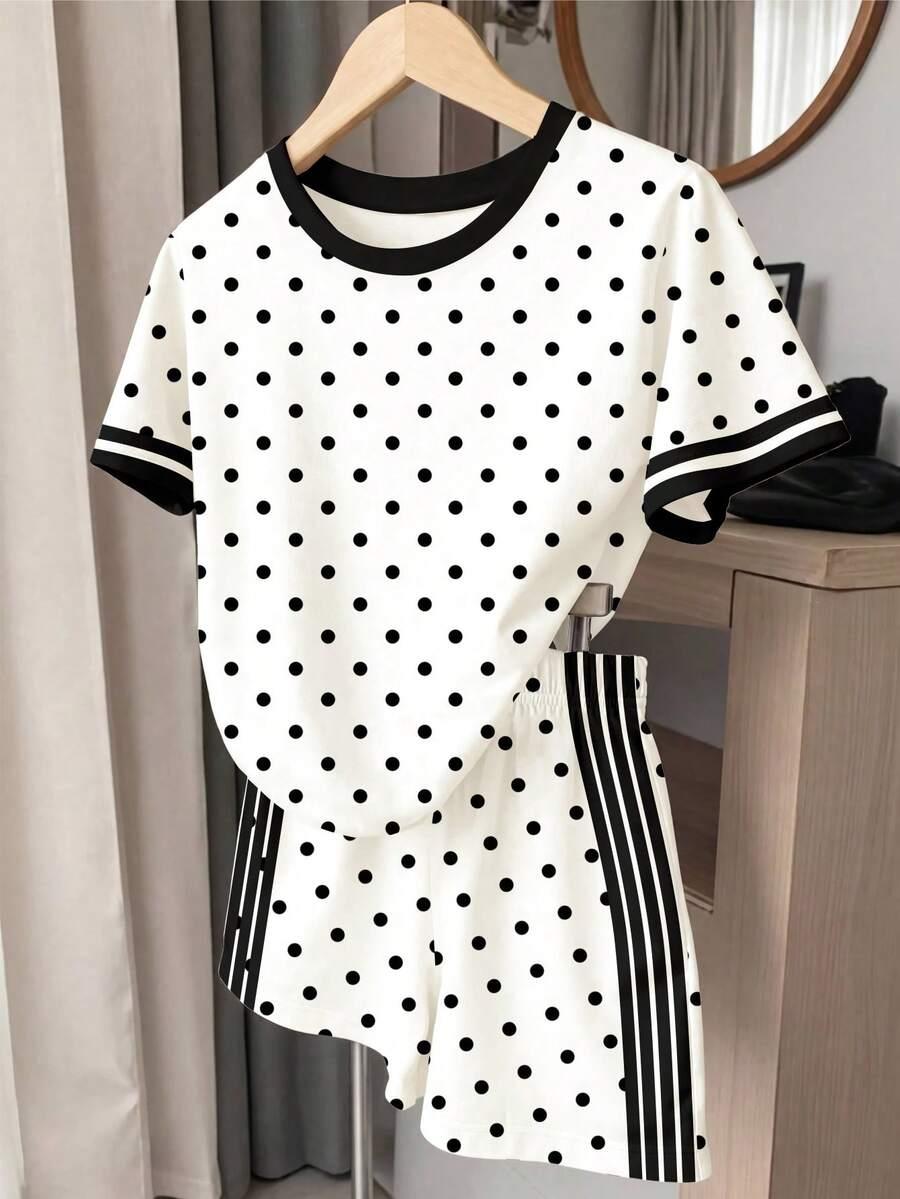 SHEIN KOMPLET T-SHIRT SPODENKI S09__98/104