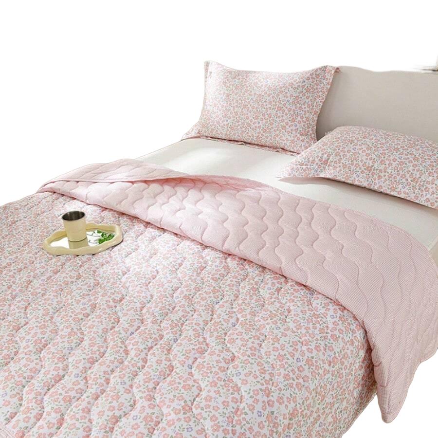 SHEIN KOŁDRA WZÓR KWIATY S07__150X200