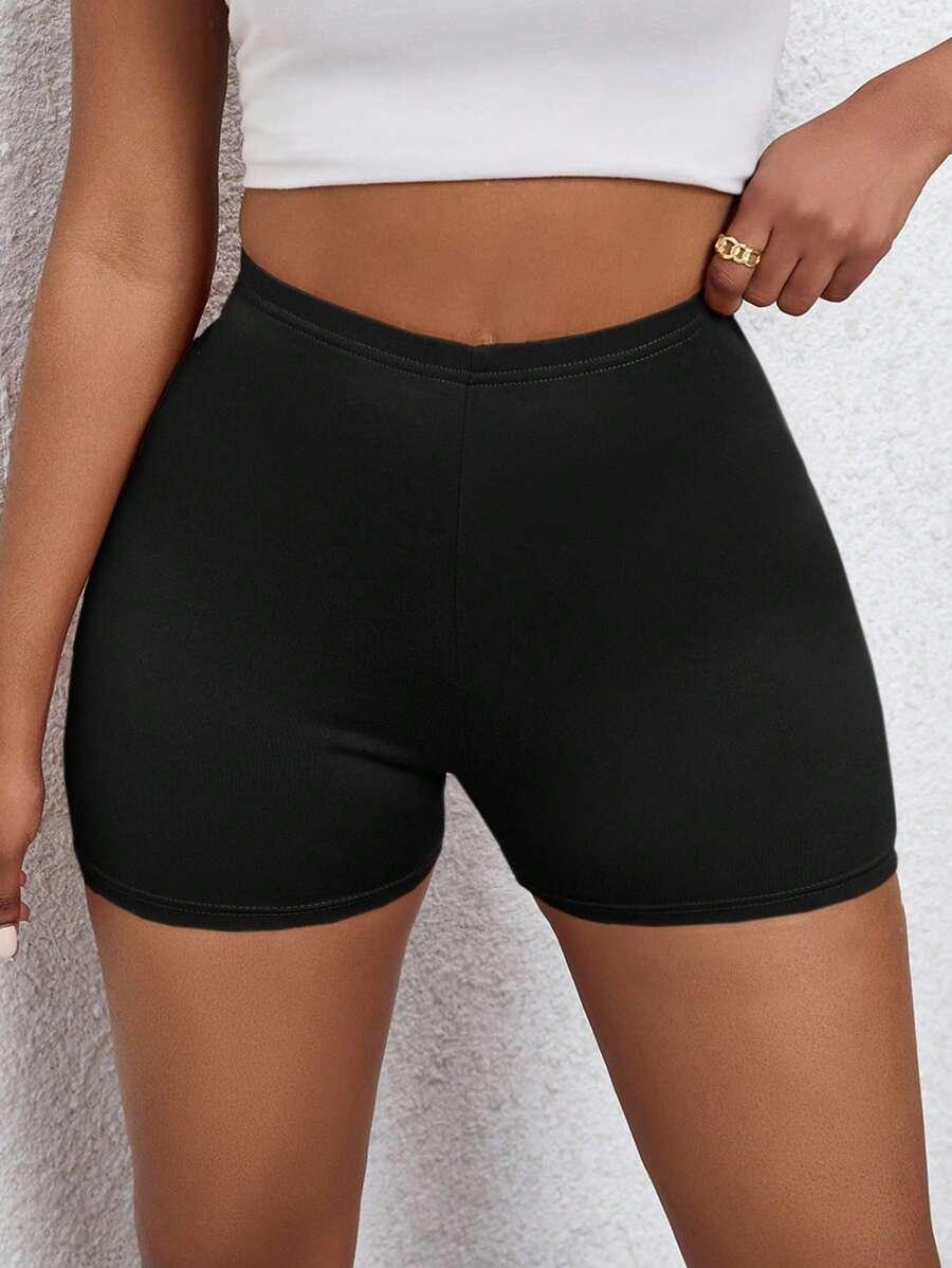 SHEIN CZARNE KRÓTKIE SPODENKI S06__XS