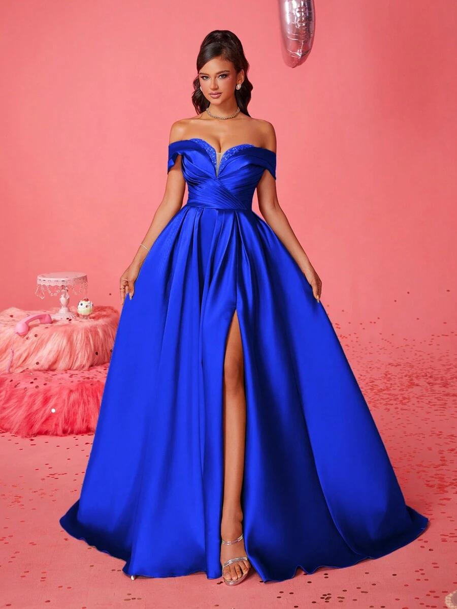 SMILPRINCE NIEBIESKA MAXI SUKIENKA S06__XL