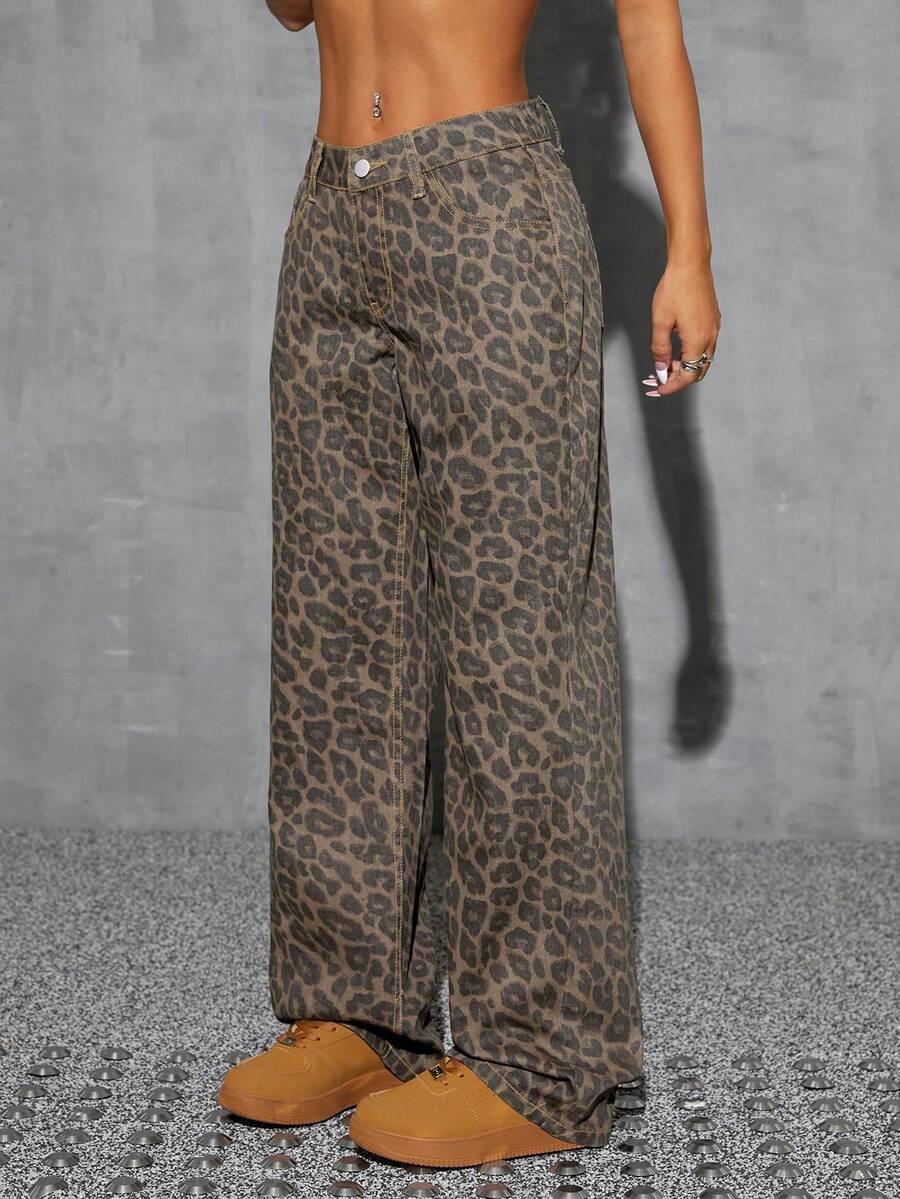 SHEIN SPODNIE ANIMAL PRINT S06__48