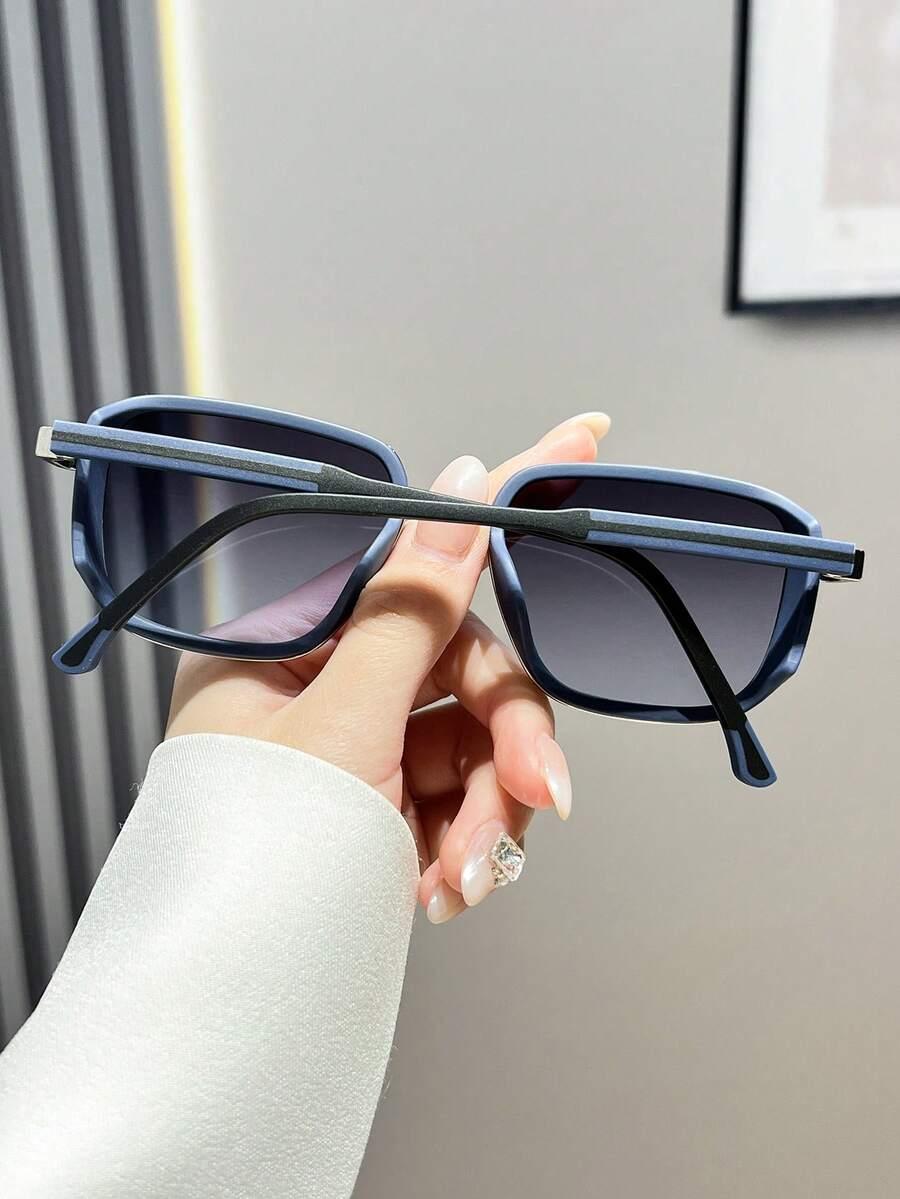 SHEIN NIEBIESKIE OKULARY PRZECIWSŁONECZNE S07__