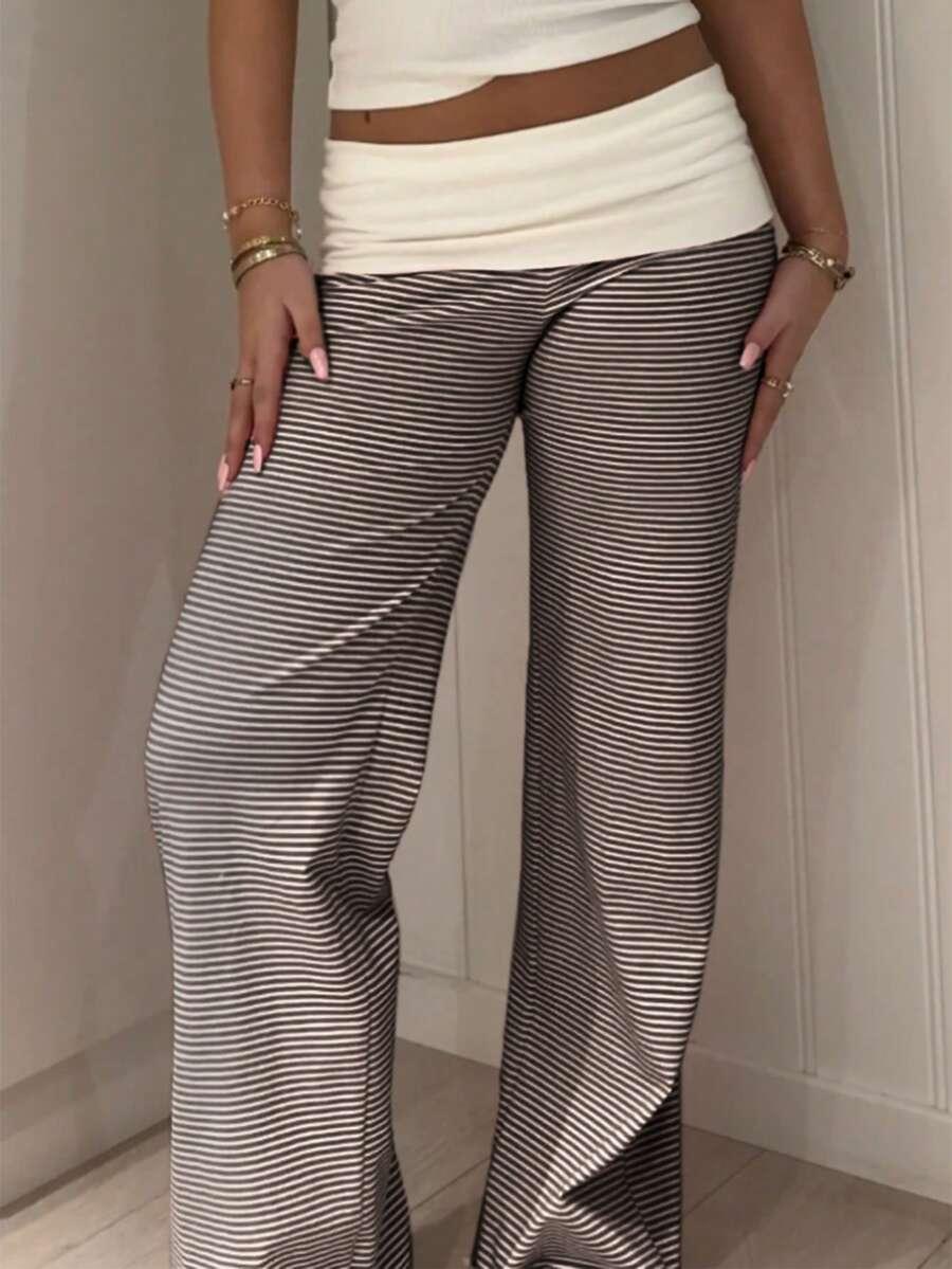SHEIN SPODNIE WZÓR PASKI S06__M