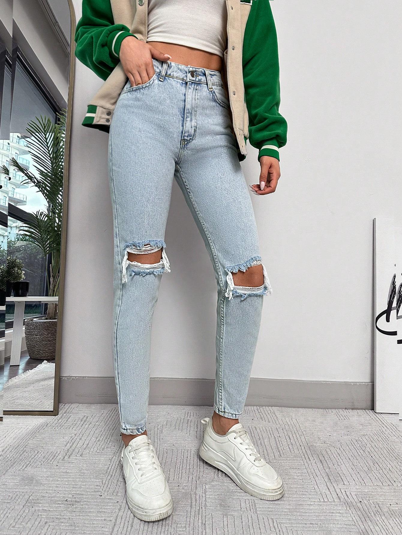 SHEIN NIEBIESKIE SKINNY JEANS S06__M