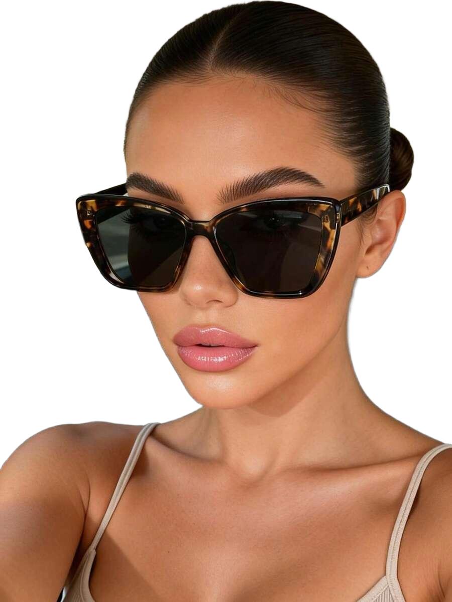 SHEIN OKULARY PRZECIWSŁONECZNE ANIMAL PRINT S07