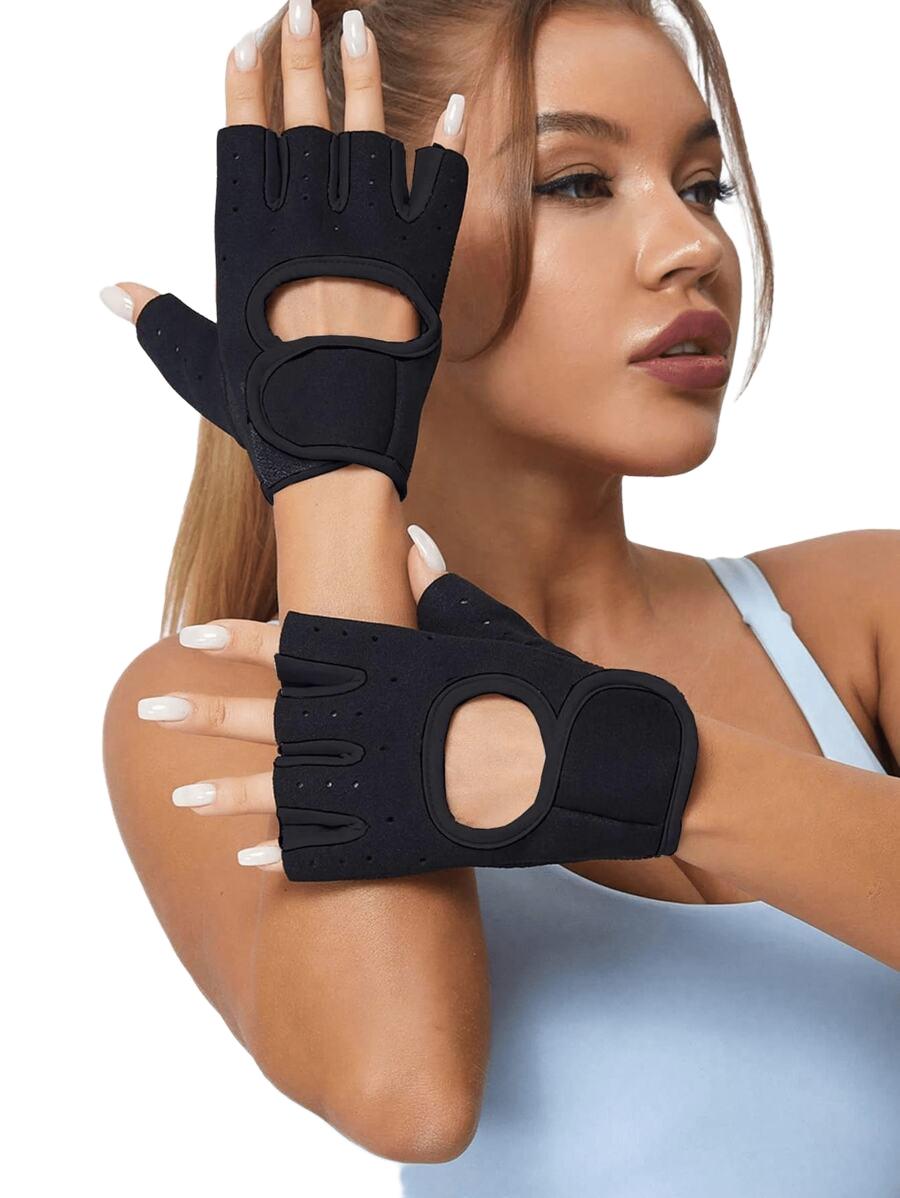 SHEIN CZARNE RĘKAWICZKI ANTYPOŚLIZOWE S07__10,5X15