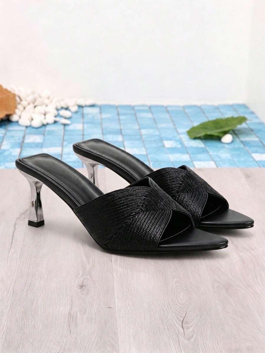 SHEIN CZARNE KLAPKI NA OBCASIE S06__38