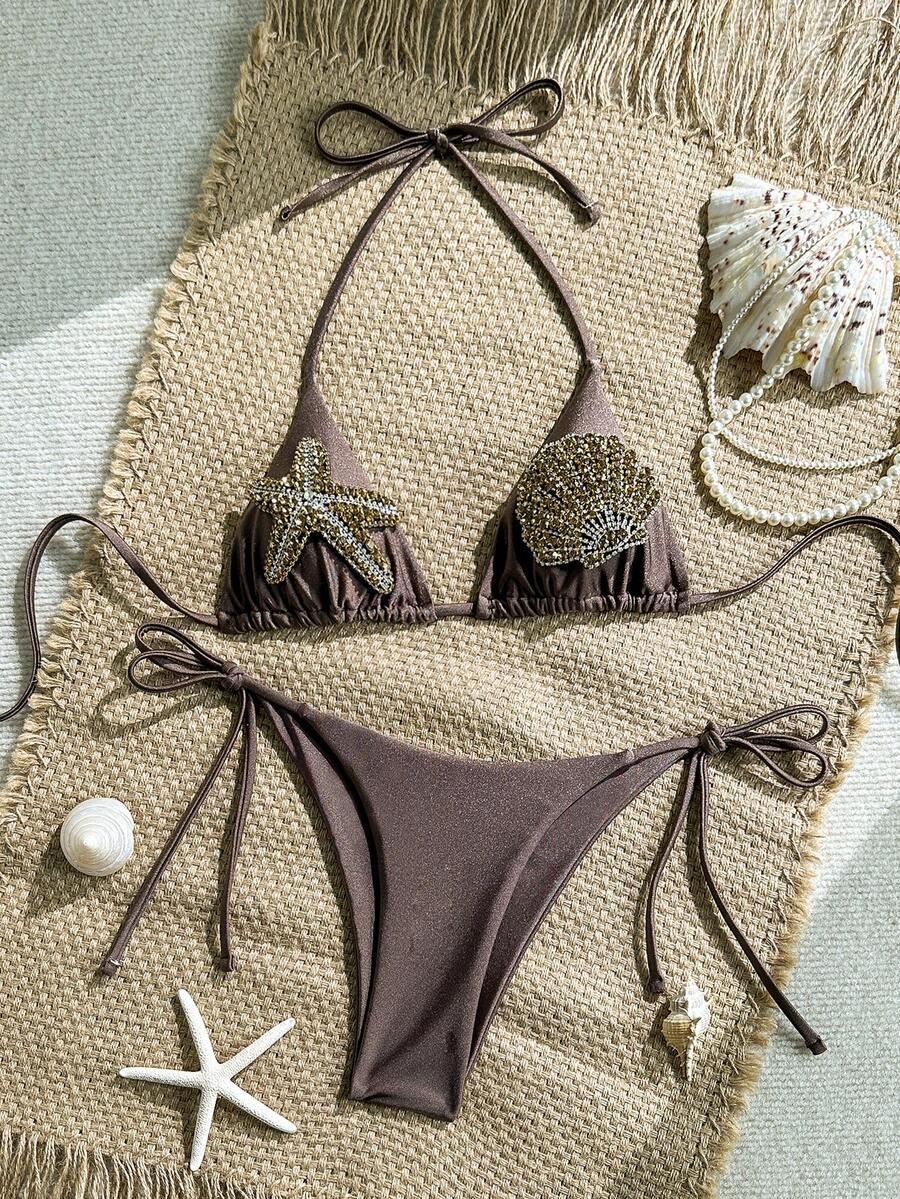 SHEIN DWUCZĘŚCIOWY STRÓJ KĄPIELOWY S06__M