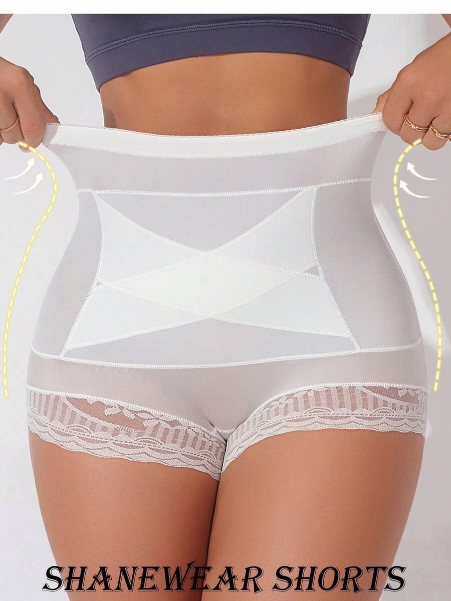 SHEIN BIAŁE MAJTKI MODELUJĄCE Z WYSOKIM STANEM S06__48