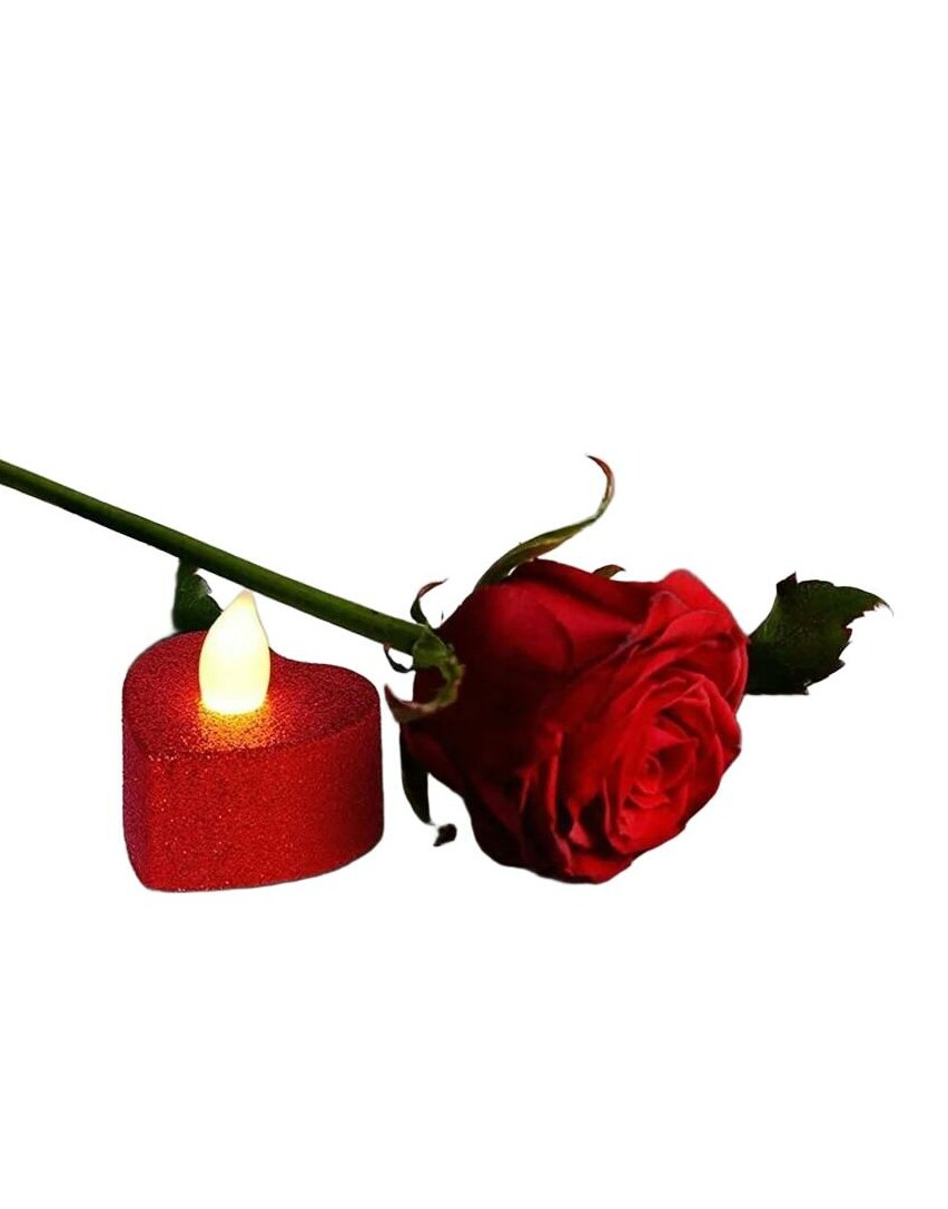 SHEIN ŚWIECZKA LED W KSZTAŁCIE SERCA 1SZT S07