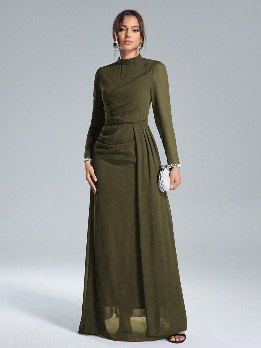 SHEIN ZIELONA MAXI SUKIENKA S06__M
