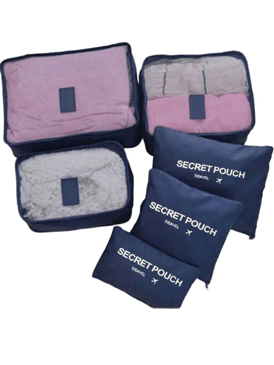 SHEIN GRANATOWY ORGANIZER DO WALIZKI S07__6-PACK