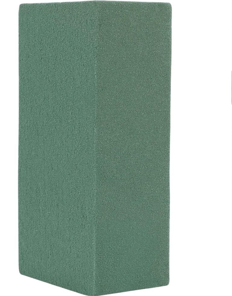 SHEIN ZIELONA GĄBKA FLORYSTYCZNA S07__23X11X7,8CM