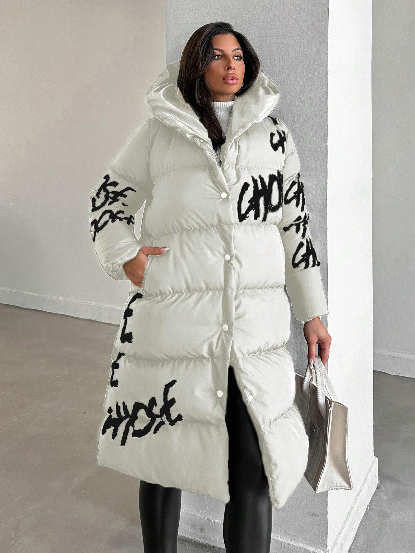 SHEIN BIAŁA PIKOWANA KURTKA W01__S