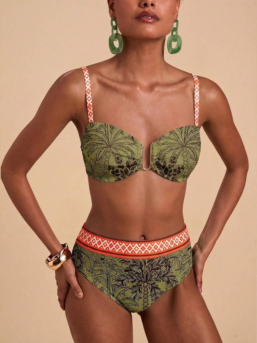 SHEIN DWUCZĘŚCIOWY STRÓJ KĄPIELOWY WZÓR S09__M