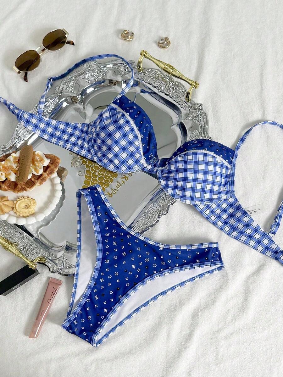 SHEIN DWUCZĘŚCIOWY STRÓJ KĄPIELOWY S09__M