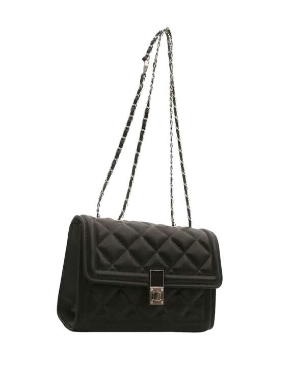 SHEIN CZARNA TOREBKA IMITACJA SKÓRY S07__19,5X8X14