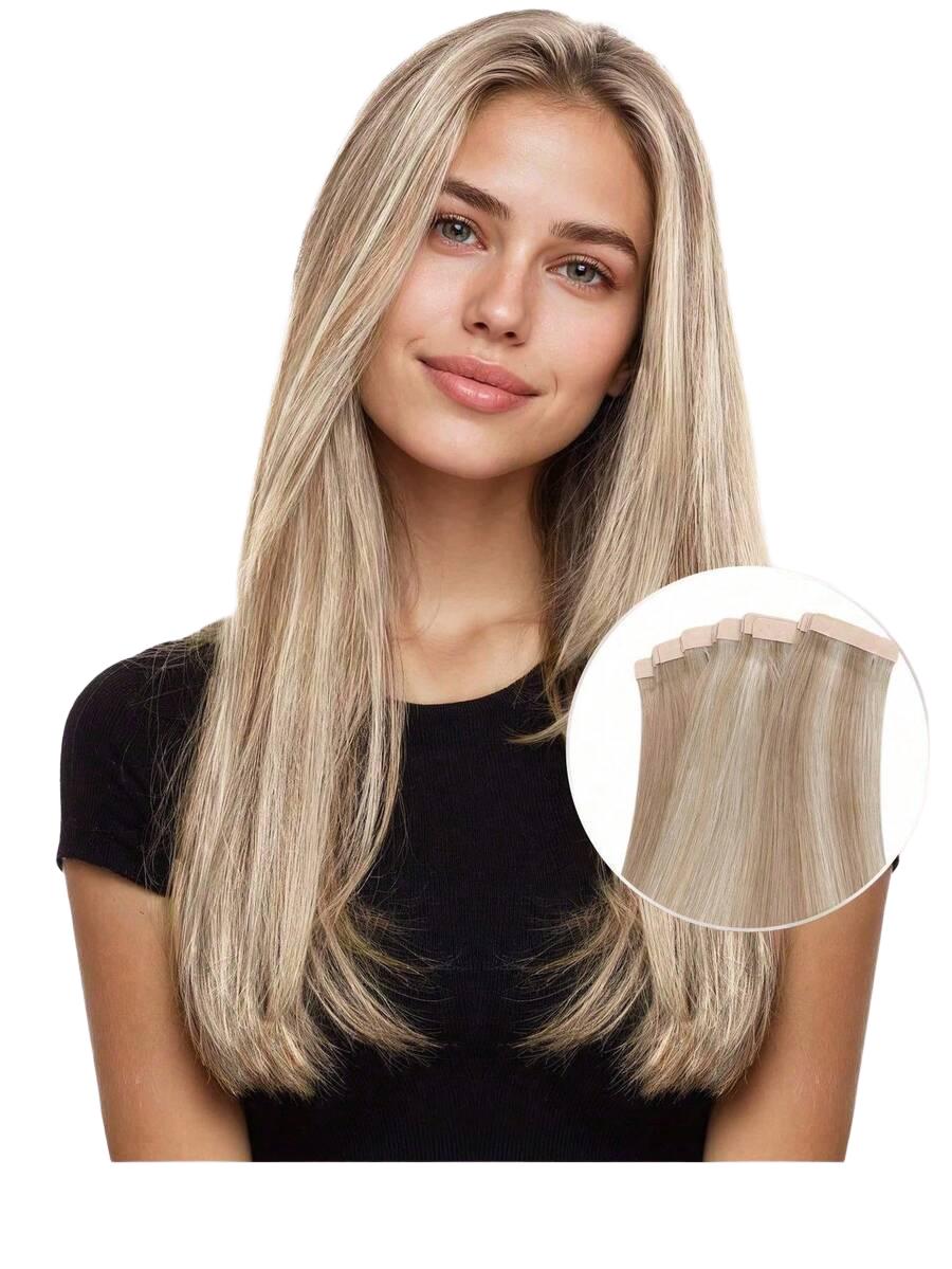 SHEIN BLOND DOCZEPIANE WŁOSY S07__55CM