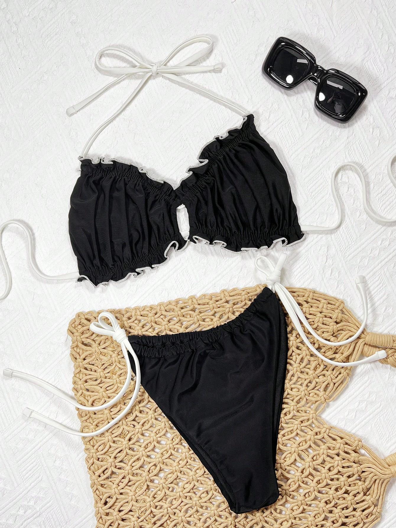 SHEIN DWUCZĘŚCIOWY STRÓJ KĄPIELOWY S09__M