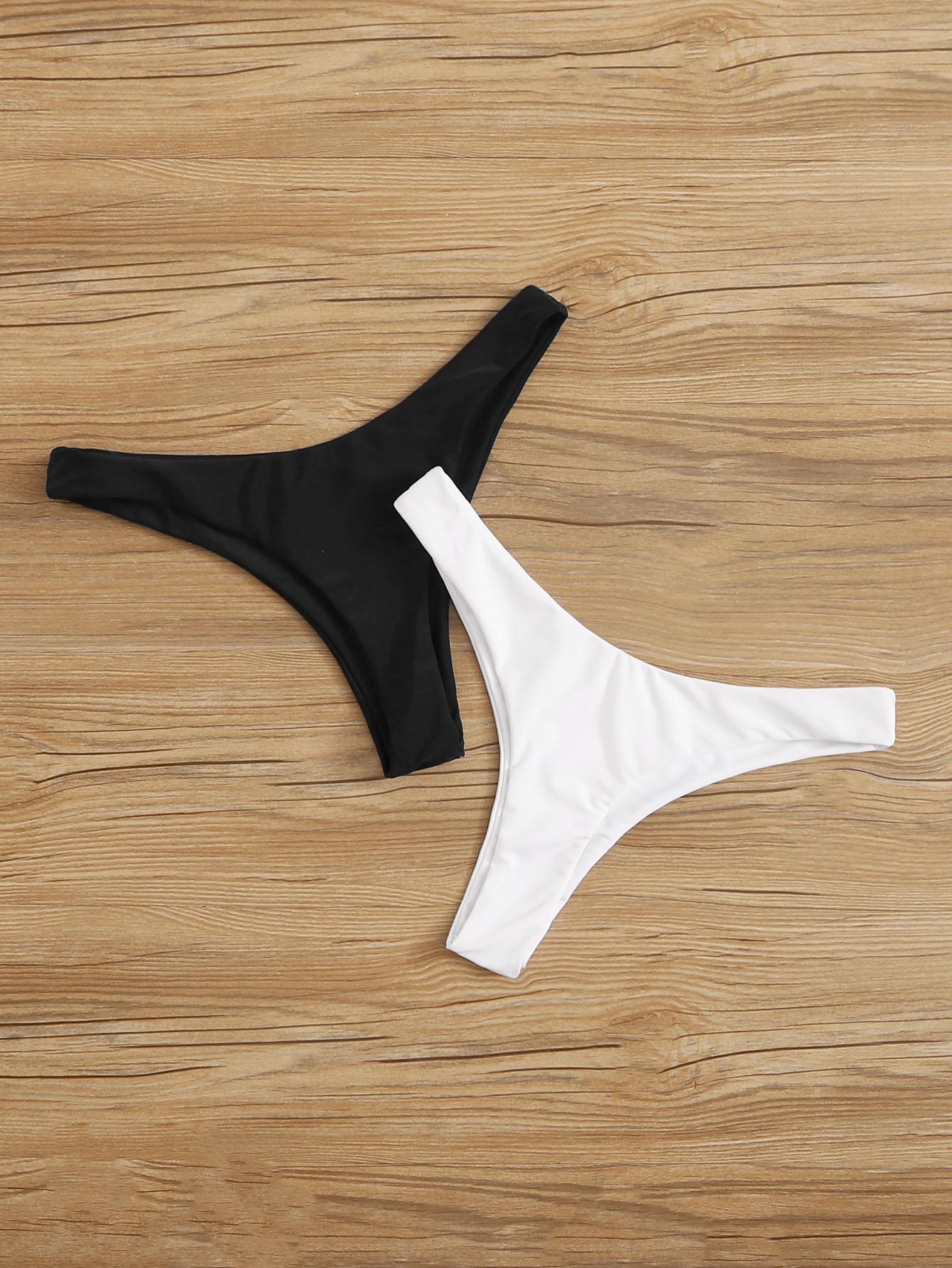 SHEIN DÓŁ OD BIKINI 2-PACK S09__M
