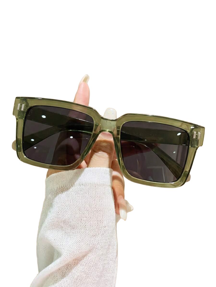 SHEIN ZIELONE OKULARY PRZECIWSŁONECZNE S07
