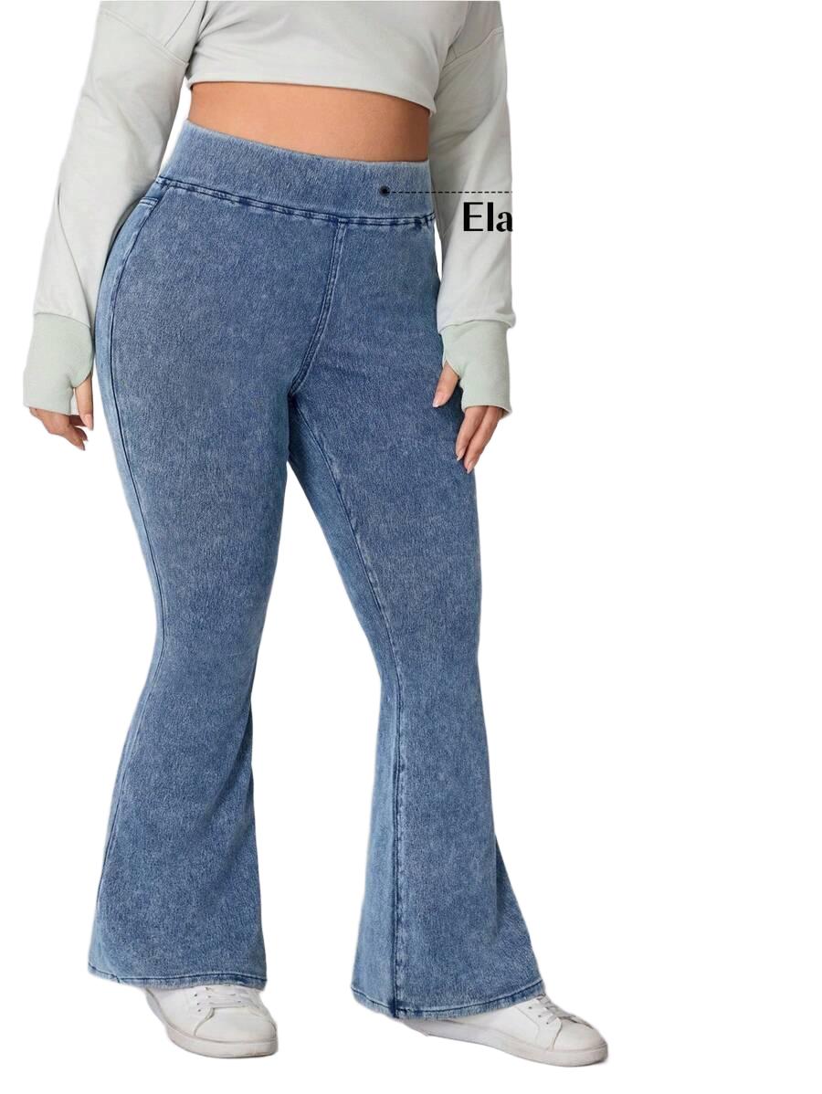 SHEIN NIEBIESKIE SPODNIE DZWONY S06__46