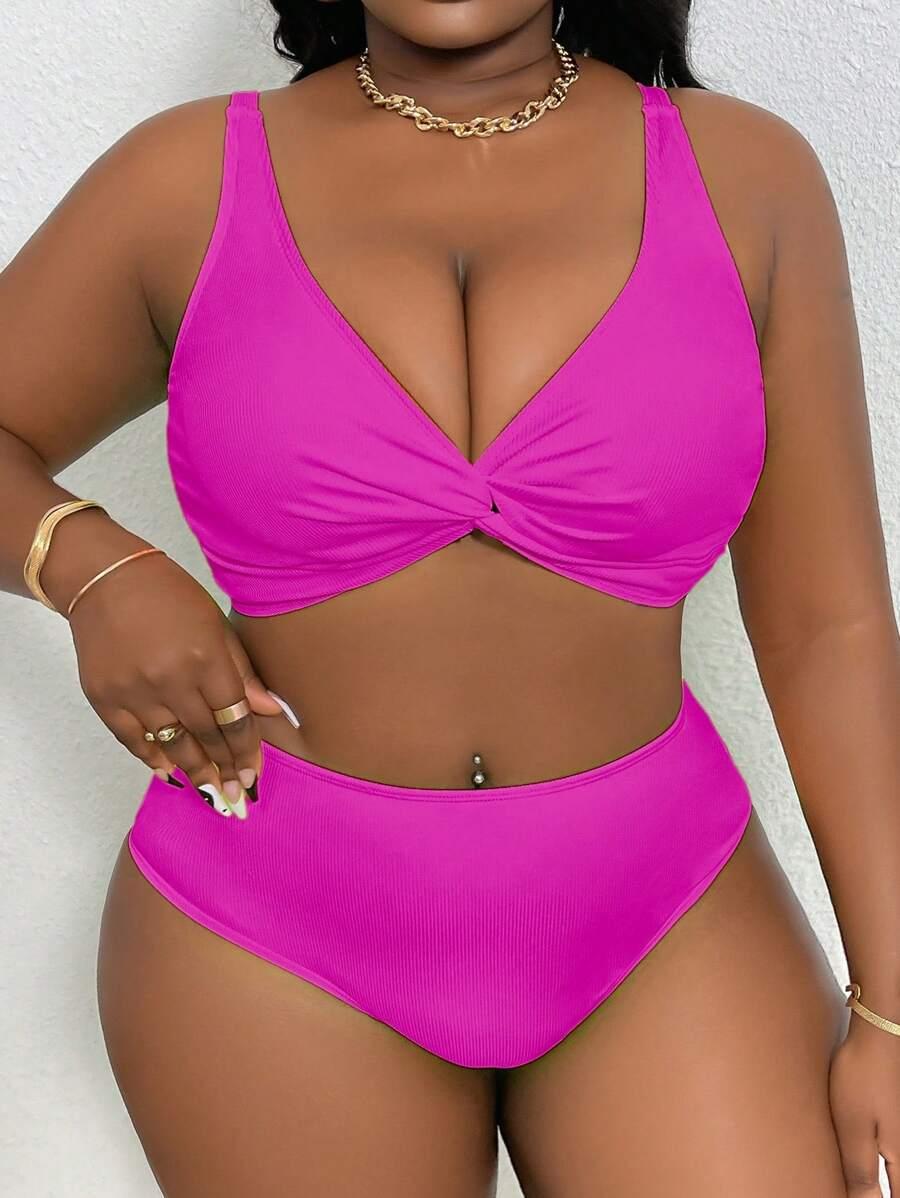 SHEIN DWUCZĘŚCIOWY STRÓJ KĄPIELOWY PRĄŻKI S09__52