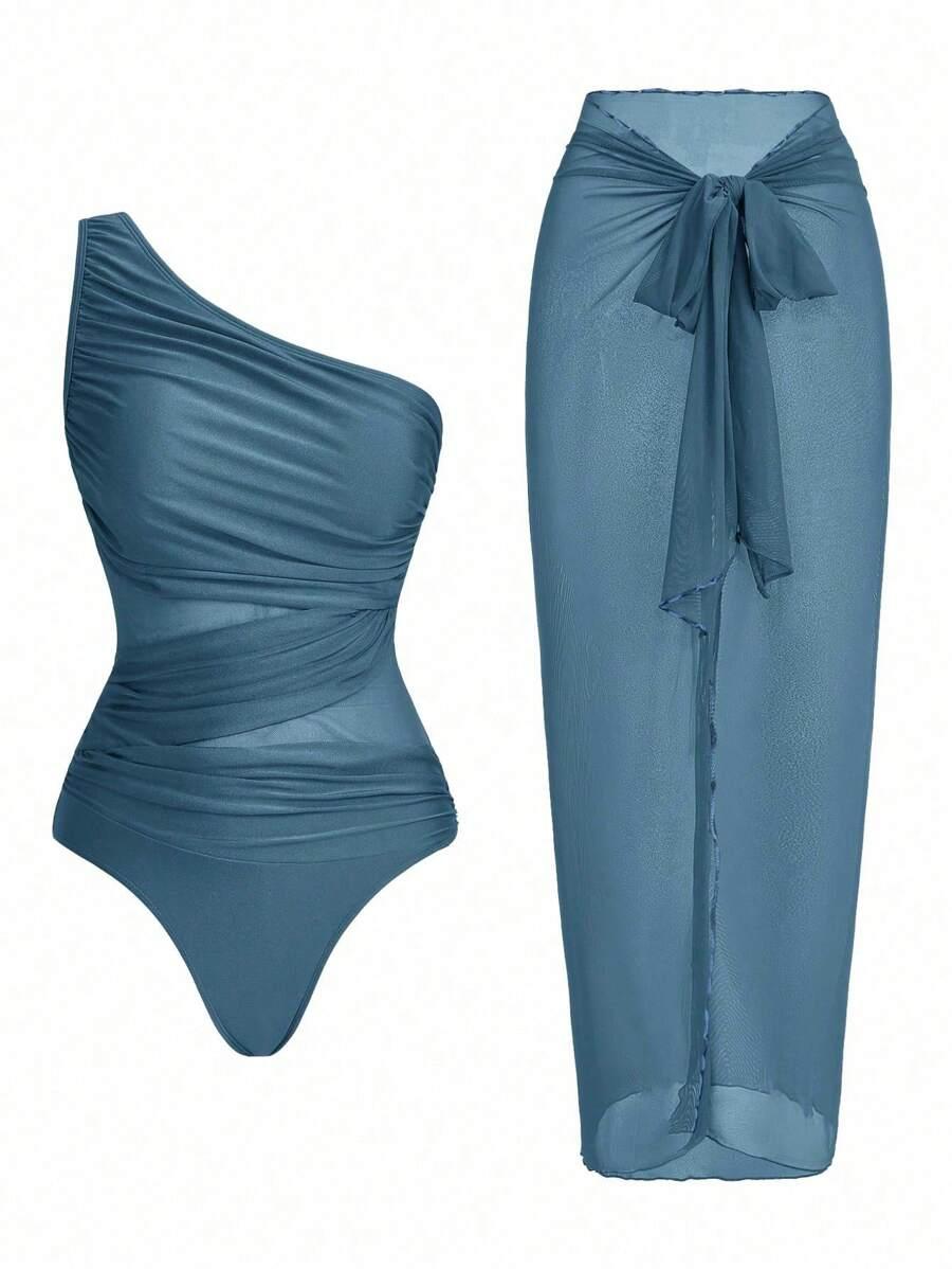 SWIM OASIS JEDNOCZĘŚCIOWY KOSTIUM KĄPIELOWY NARZUTKA S09__L