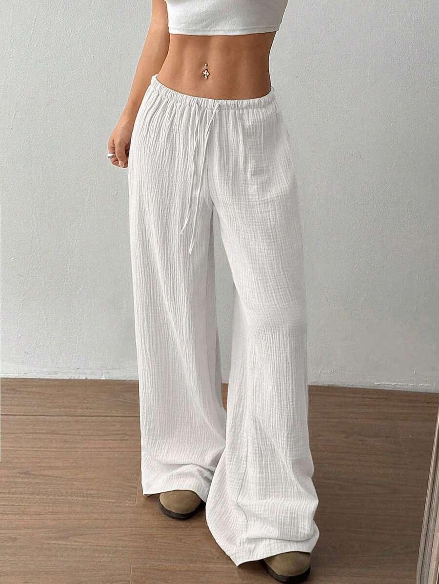 TRNVIE BIAŁE SPODNIE CASUAL S06__M