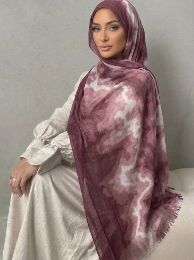 SHEIN BORDOWY SZALIK PRINT S07__80X190