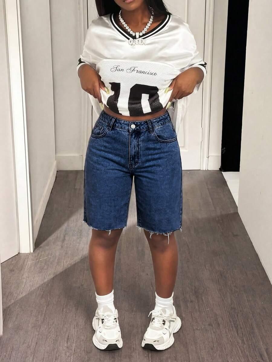 SHEIN NIEBIESKIE KRÓTKIE SPODENKI JEANS PK01__XXL